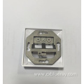 German type 80x80mm with metal keystone frame angled port 2 port wallplate & faceplate